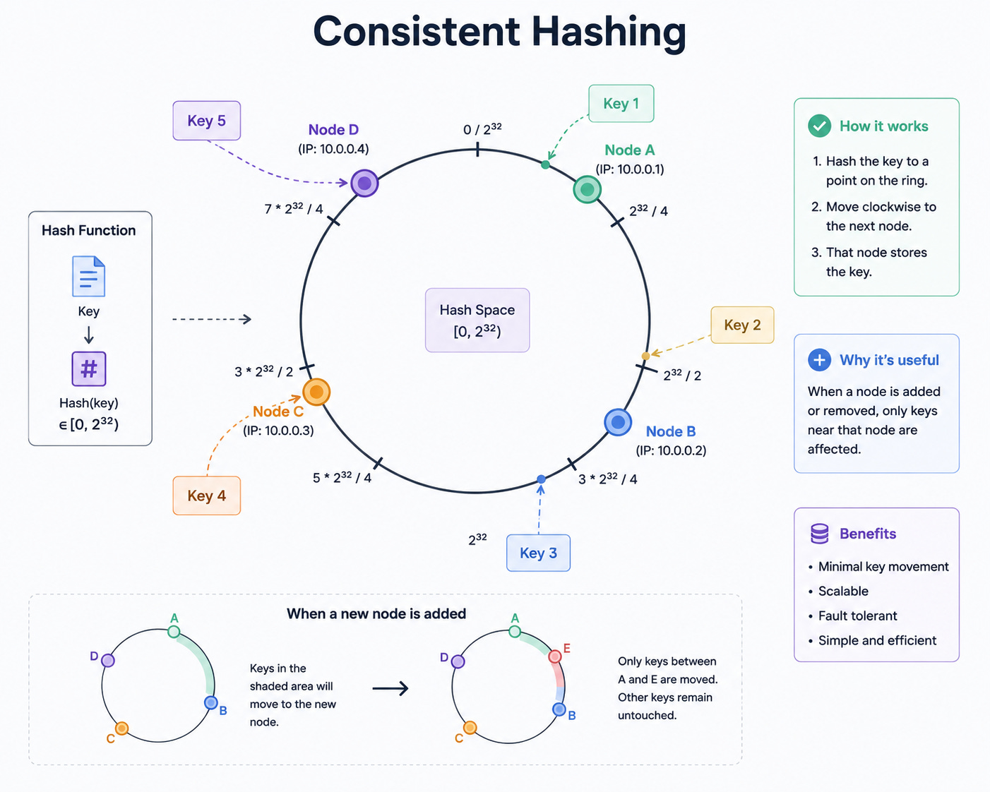 Diagram for Consistent Hashing