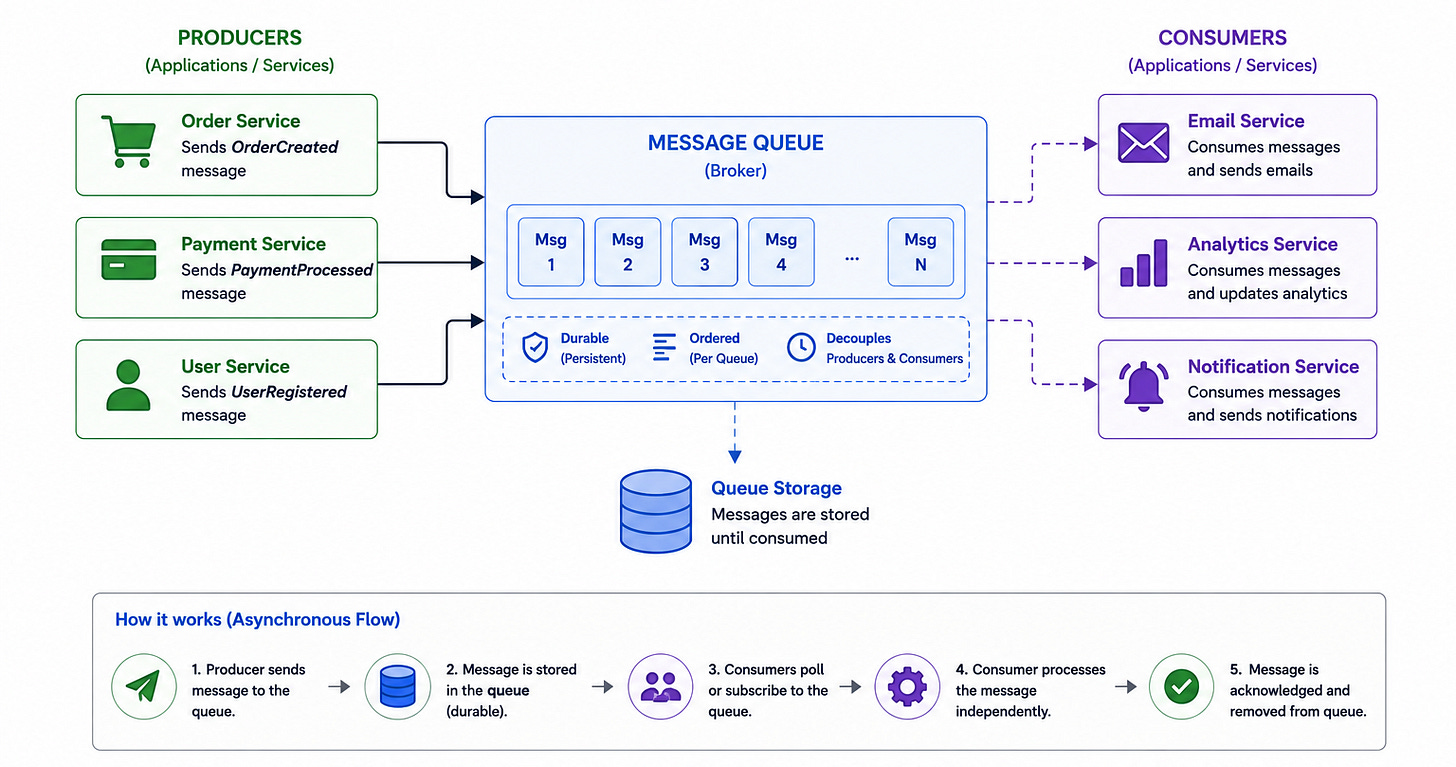 Diagram for Message Queue (Asynchronous)